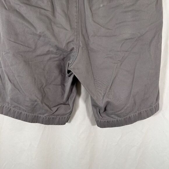J Crew Shorts Men's 34W Grey Chino Rivington 100% Cotton Button Zip Short - Picture 9 of 9